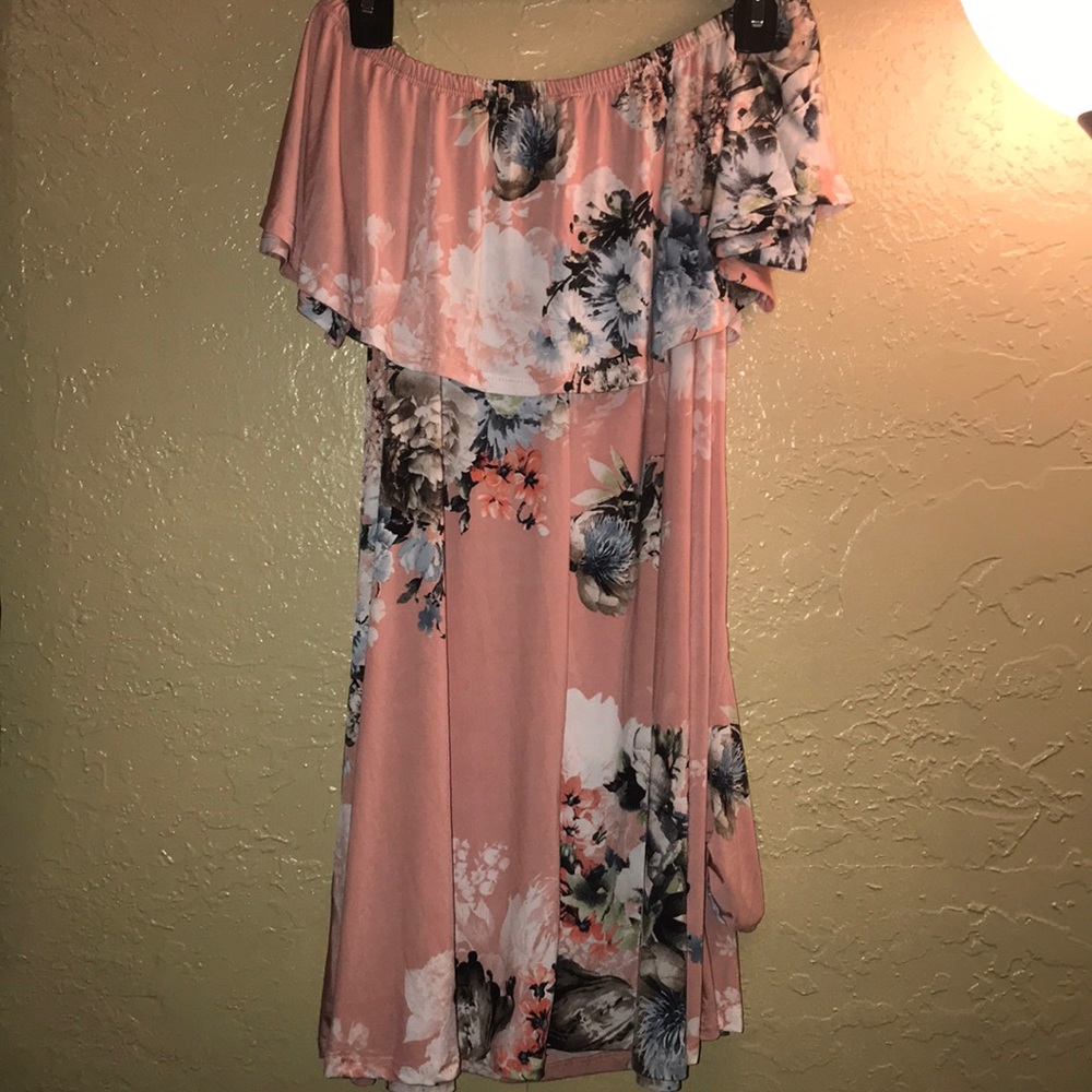 Floral off the shoulder dress